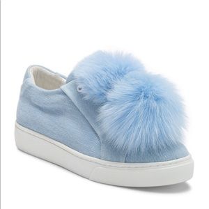 Here/now blue Pom Pom sneakers